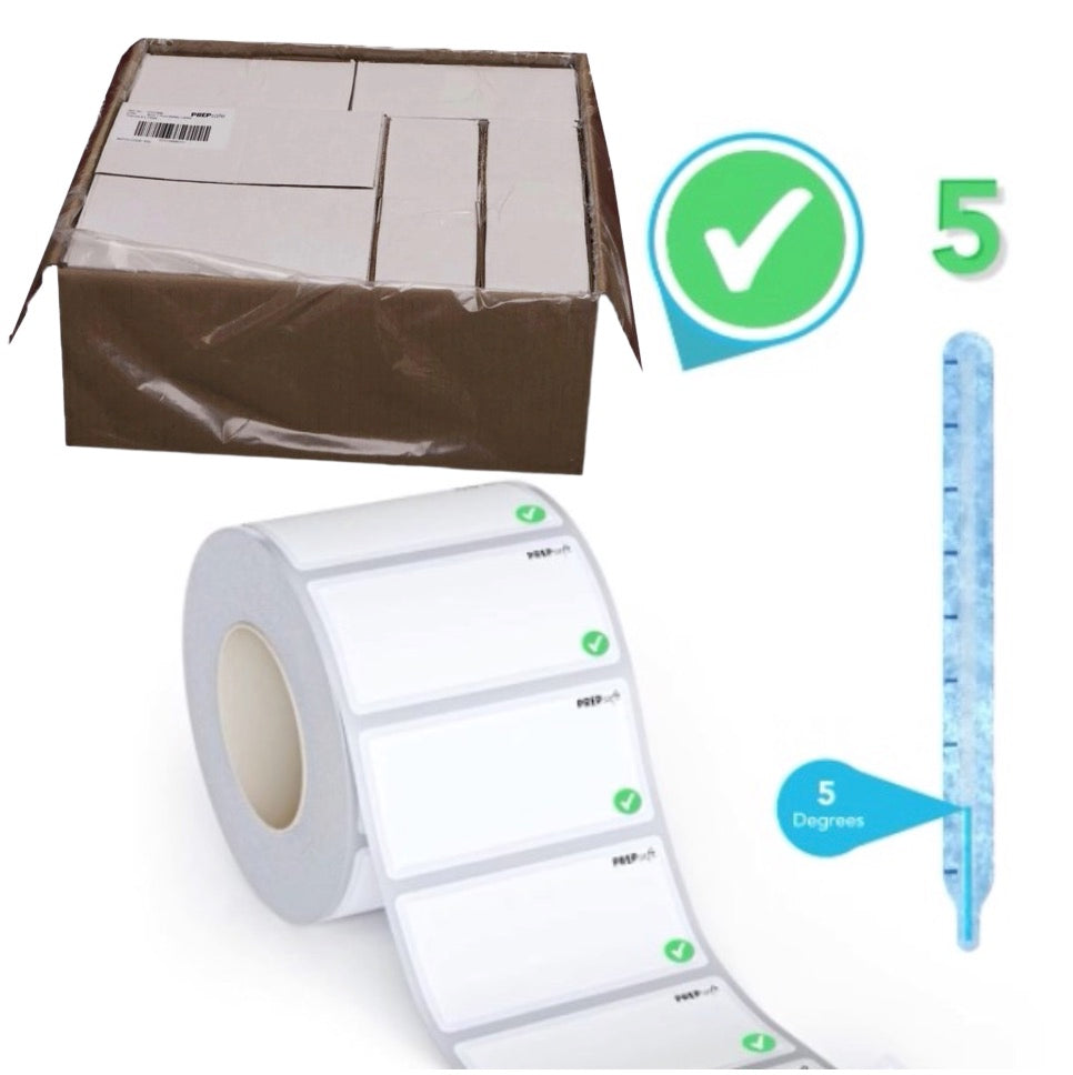 Thermoguage Poly Removable Labels BULK PACK (7 Boxes x 9000)